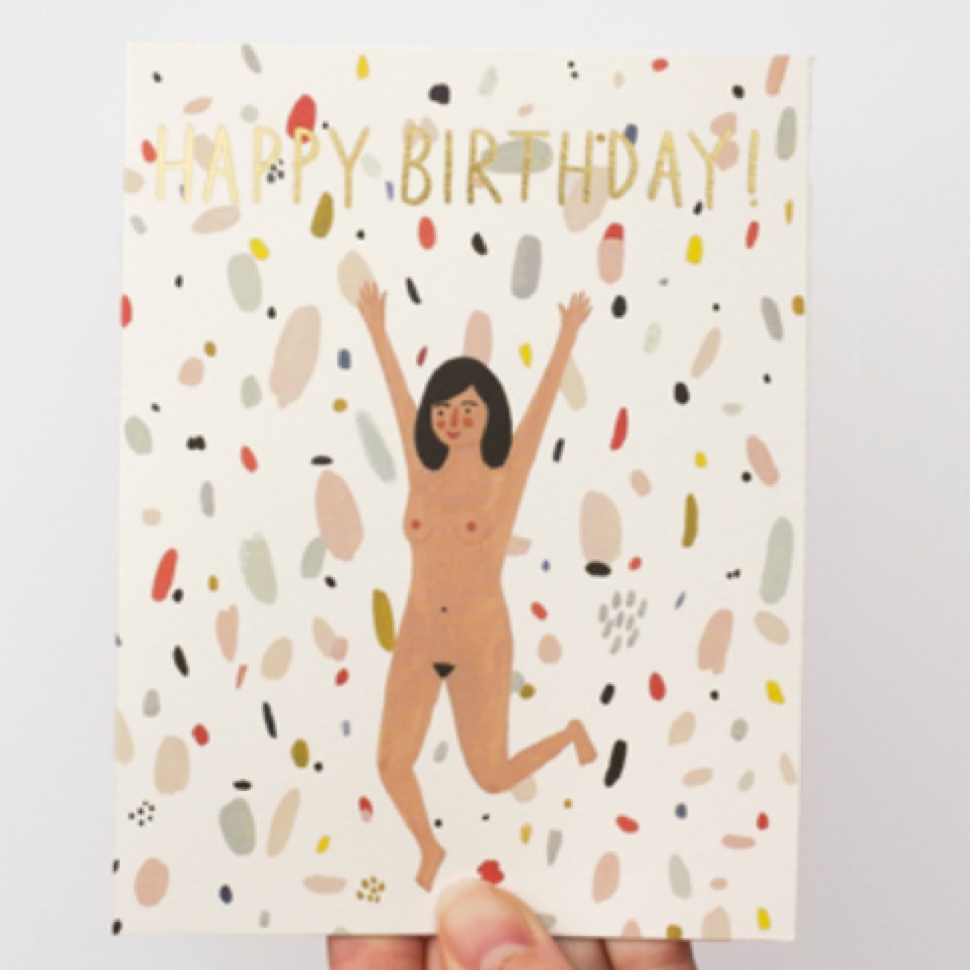 Happy Birthday! Naked | Red Cap Cards | Mid Coast Modern